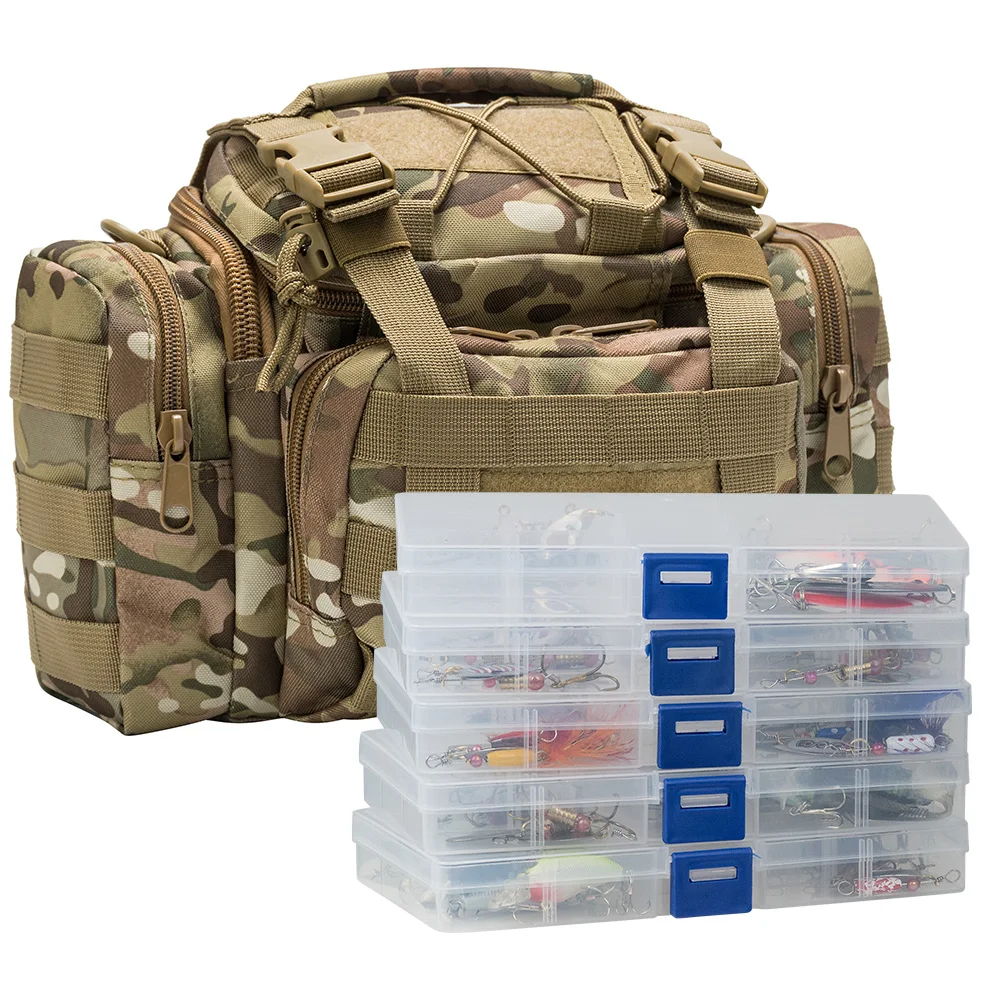 Fishing Lure Swimbait - 60pcs Fishing Lure Kit with Tackle