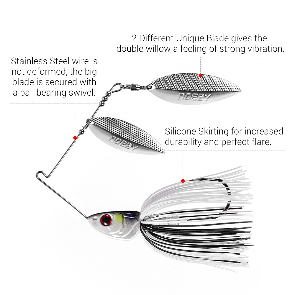 Noeby Spinnerbait 10.5g 14g 21 - Fishing Lure Swimbait のレビューと価格