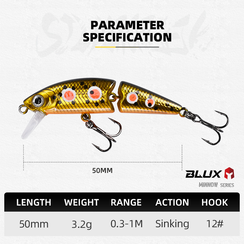 BLUX DR. Minnow Joint 50S Swim - Fishing Lure Swimbait のレビューと価格
