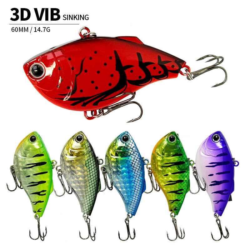 60mm 14.7g Sinking VIB Fishing - Fishing Lure Crankbait のレビューと価格
