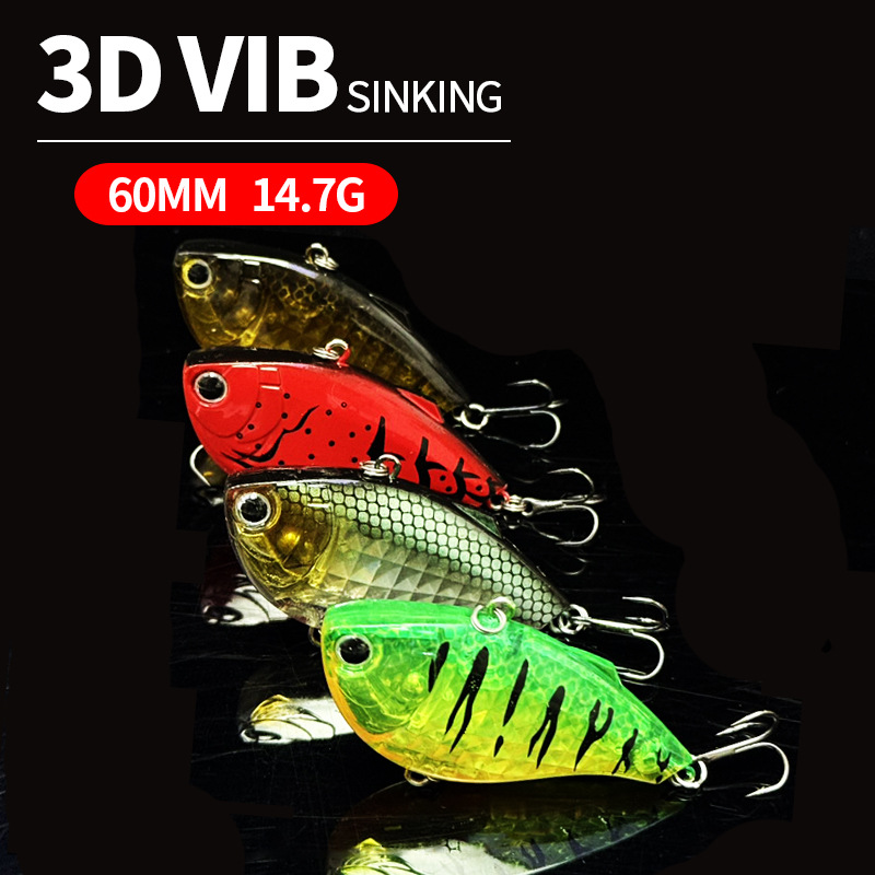 60mm 14.7g Sinking VIB Fishing - Fishing Lure Crankbait のレビューと価格