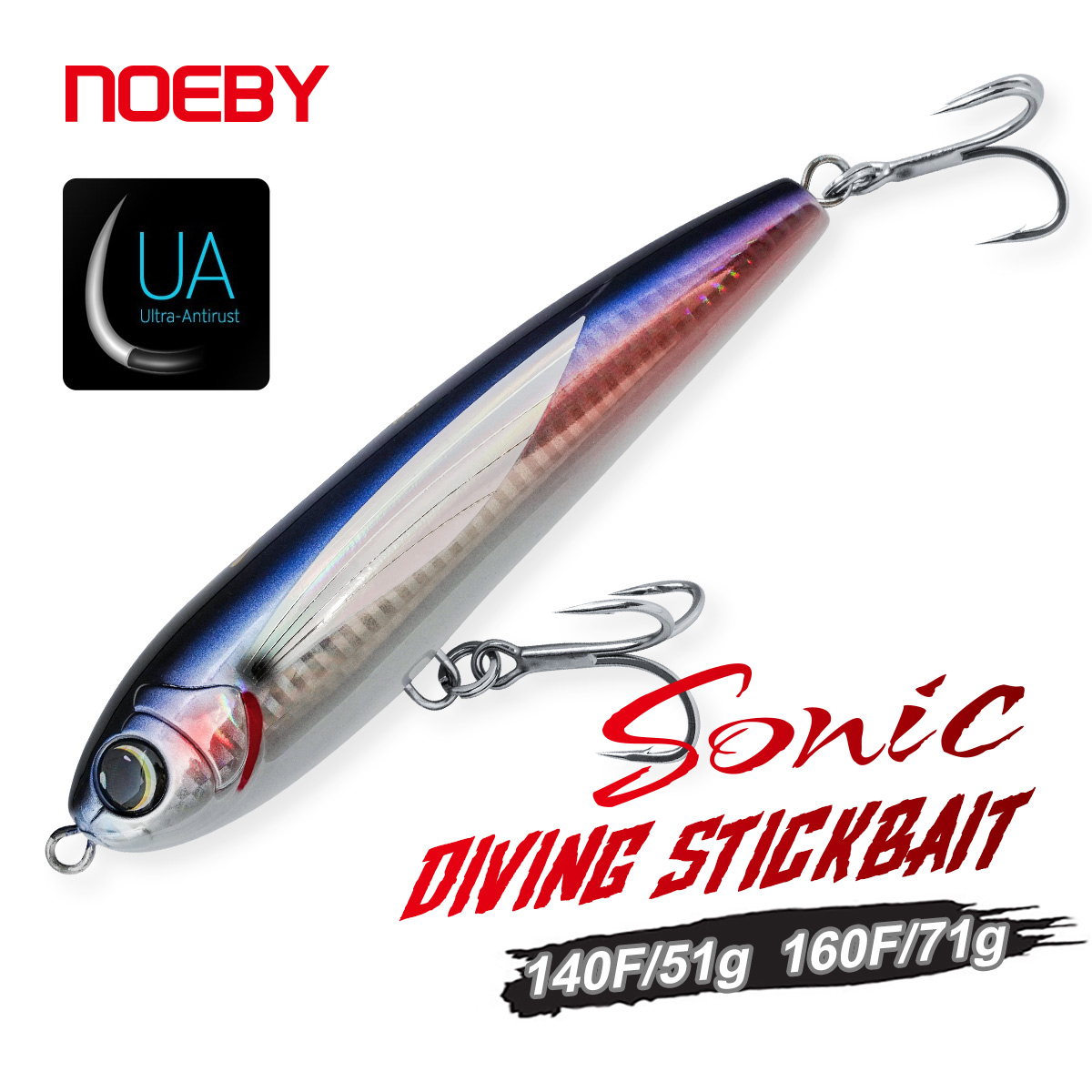 NOEBY Diving Stickbait 140mm 5 - Fishing Lure Buzzbait のレビューと価格