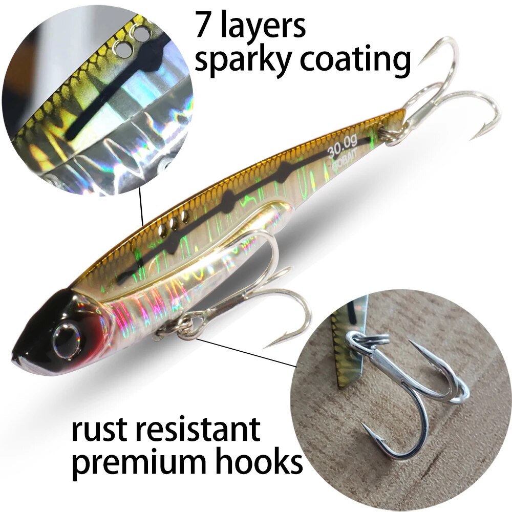GOBAIT VIB Fishing Lure 20g 25 - Fishing Lure Blade Bait のレビューと価格