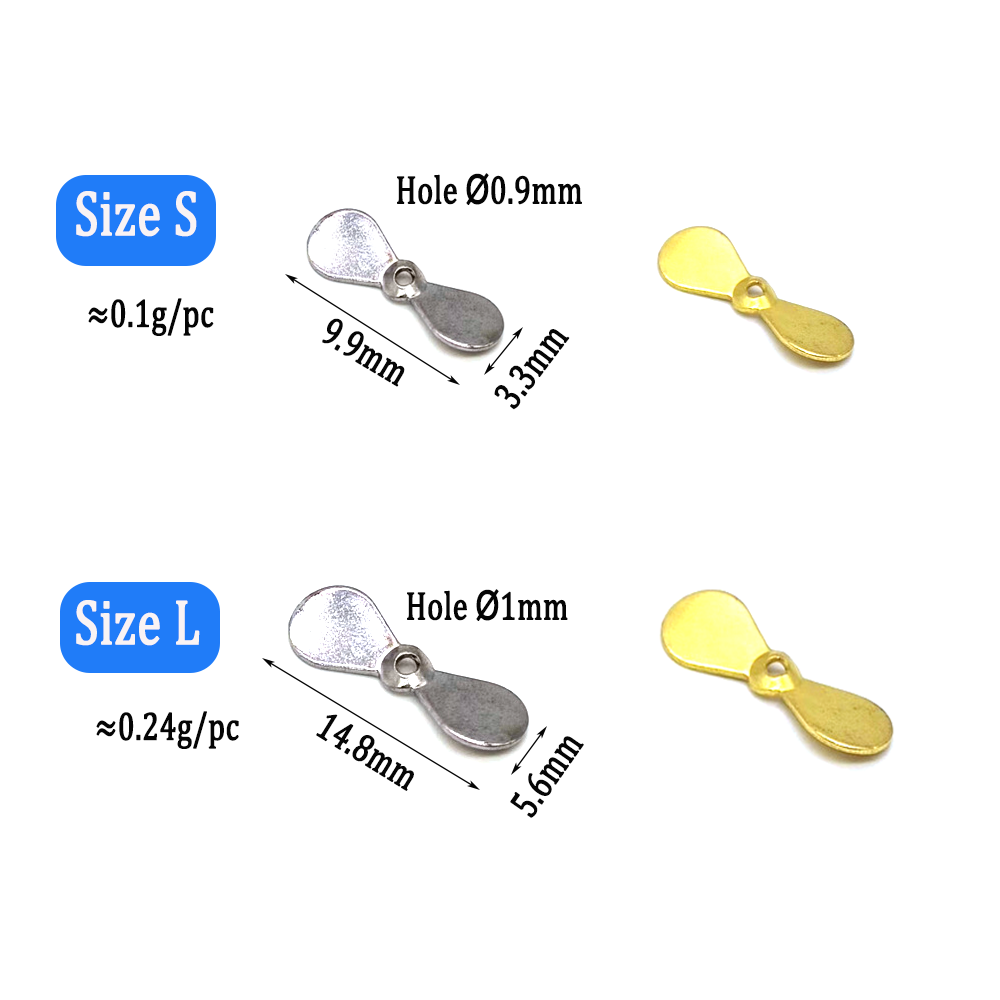 Wifreo 40pcs Turbo Propeller S - Fishing Lure Blade Bait のレビューと価格
