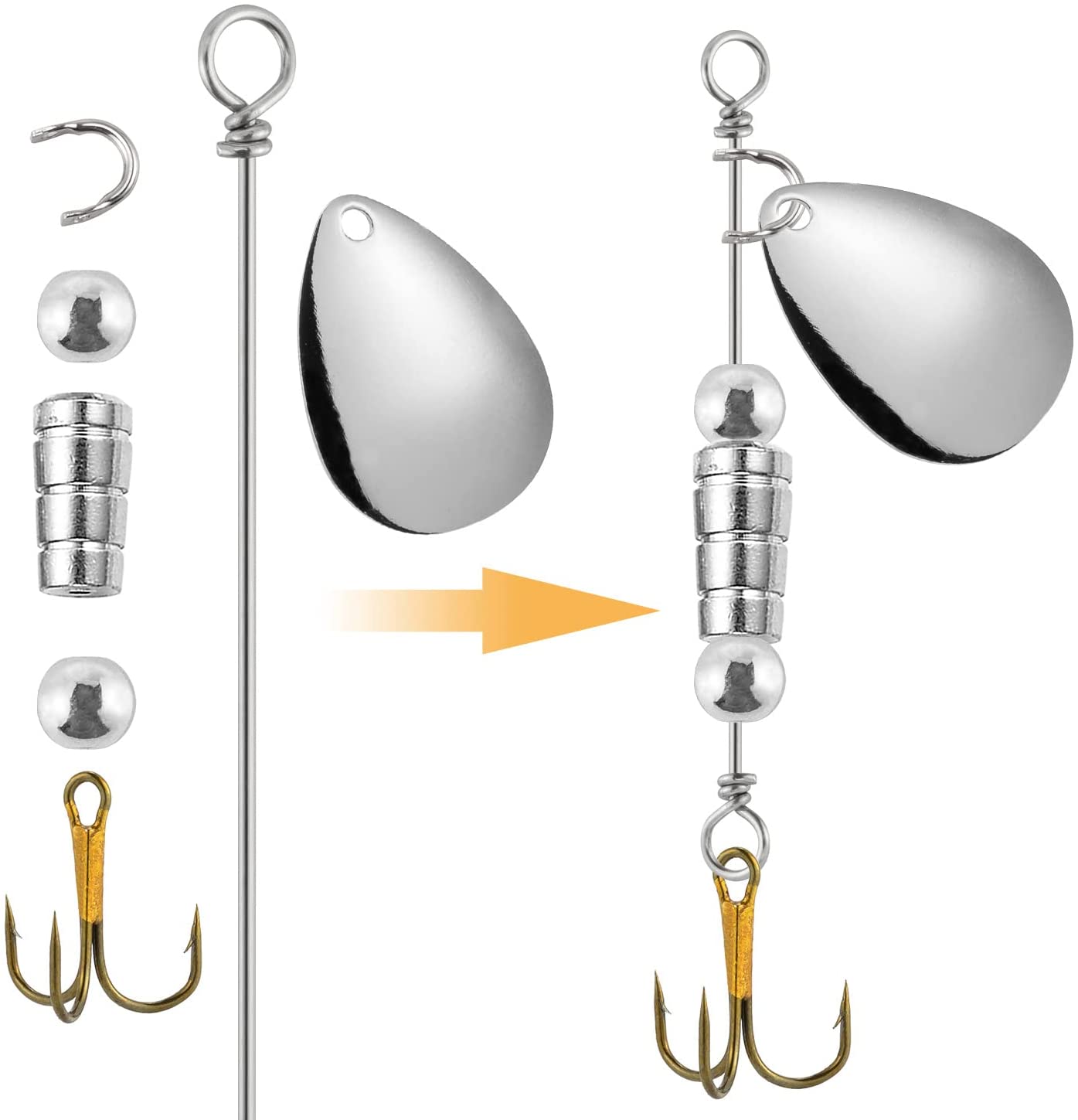 30/100pcs Tokyo Rig Spinner Lu - Fishing Lure Spinnerbait のレビューと価格