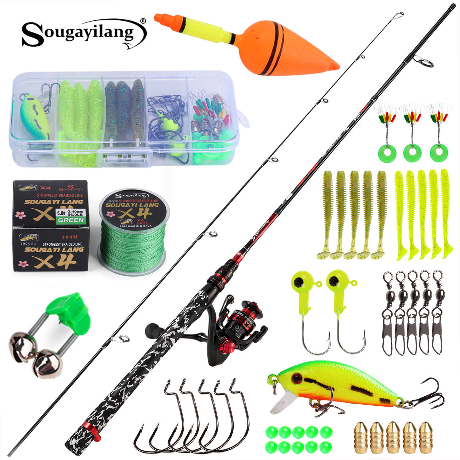 Sougayilang Spinning Fishing R - Fishing Lure Topwater のレビューと価格