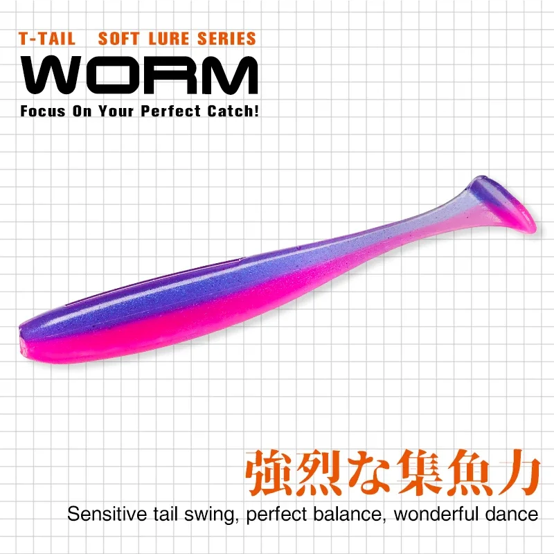 TSURINOYA NEW SIZE 100mm 120mm - Fishing Lure Soft Plastic のレビューと価格