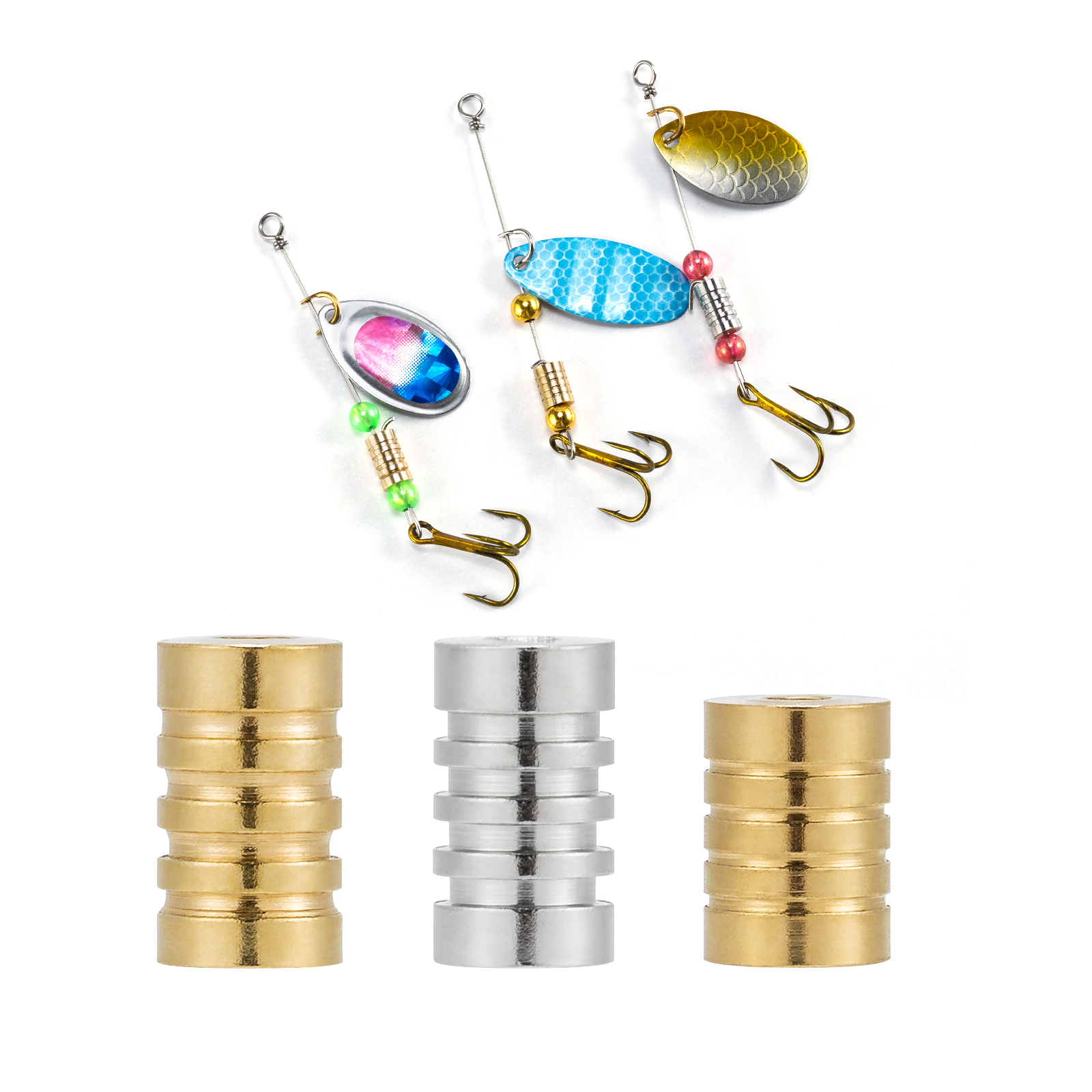 10PCS Fishing Spinner Bead Lur - Fishing Lure Spinnerbait のレビューと価格