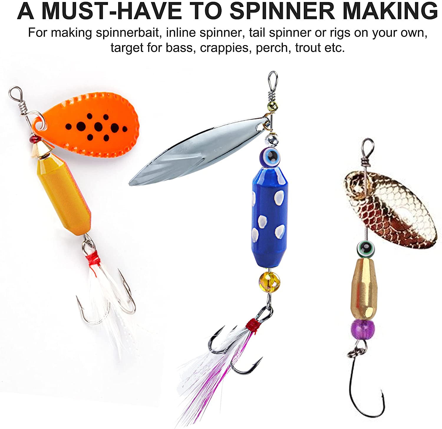 10pcs Fishing Brass Spinner Lu - Fishing Lure Spinnerbait のレビューと価格