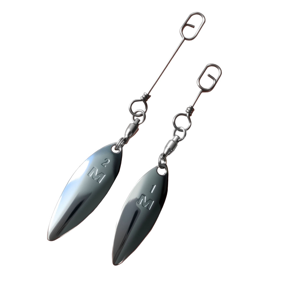 10pcs Willowleaf Blades Spinne - Fishing Lure Blade Bait のレビューと価格