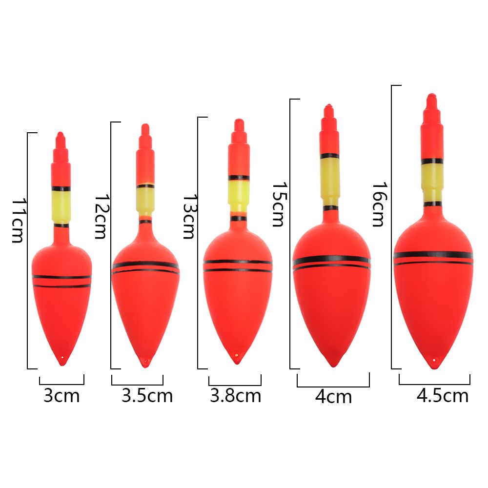 5pcs/set Plastic Fishing Float - Fishing Lure Topwater のレビューと価格