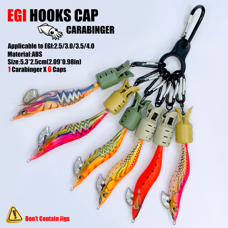 Squid Jig Hook Caps and Carabi - Fishing Lure Jig のレビューと価格