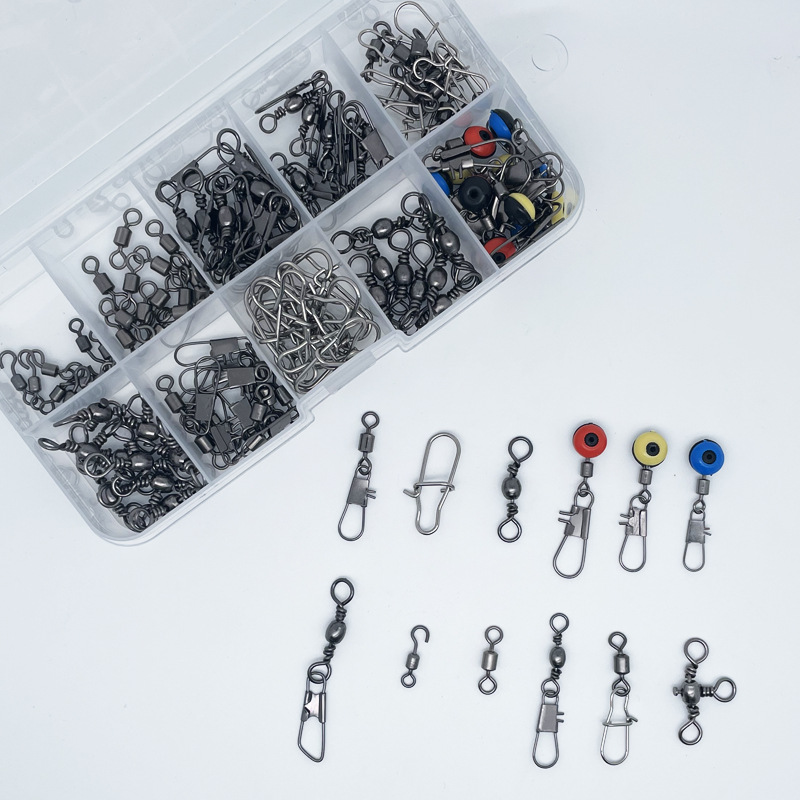 115pcs Fishing Swivel Connecto - Fishing Lure Box のレビューと価格