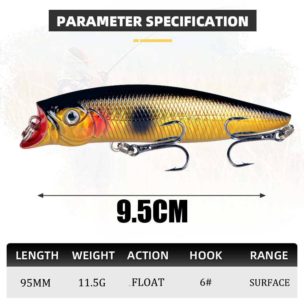 1pcs Fishing Lures High Qualit - Fishing Lure Popper のレビューと価格