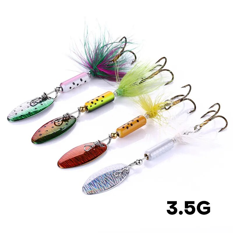 Metal VIB Lures 1PCS 3.5g Feat - Fishing Lure Spoon のレビューと価格