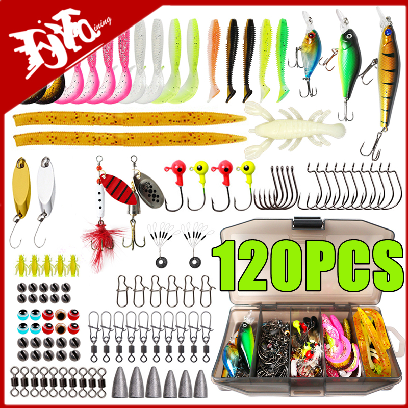 New 120PCS Fishing Lure Set So - Fishing Lure Jig のレビューと価格