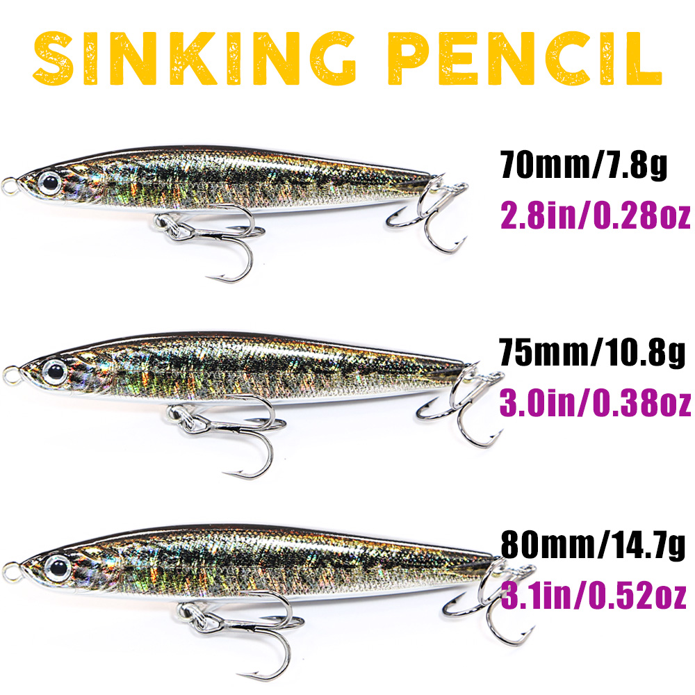B&U Sinking Pencil Jerk Fishin - Fishing Lure Jerkbait のレビューと価格