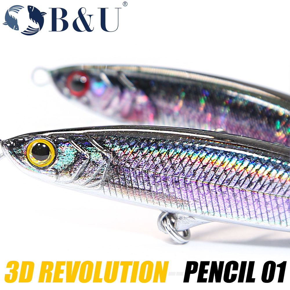 B&U Sinking Pencil Jerk Fishin - Fishing Lure Jerkbait のレビューと価格