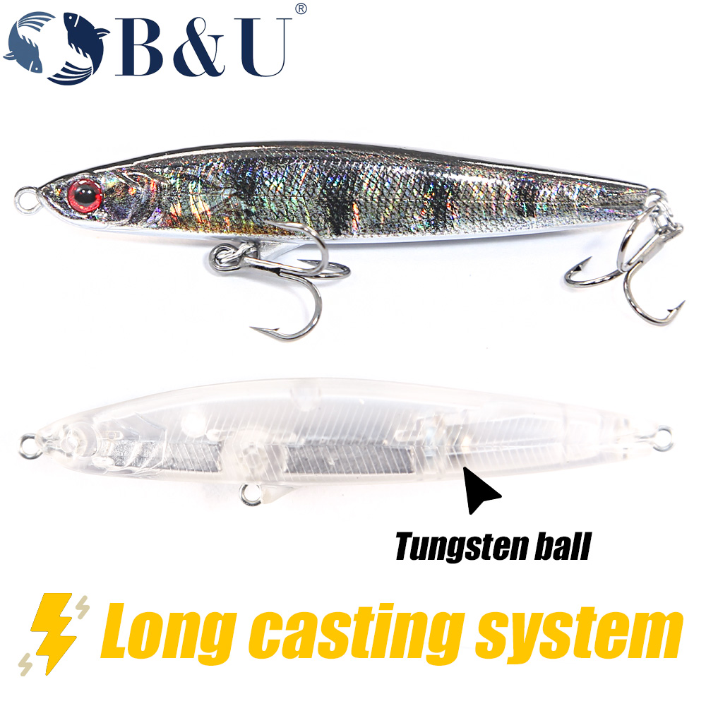 B&U Sinking Pencil Jerk Fishin - Fishing Lure Jerkbait のレビューと価格