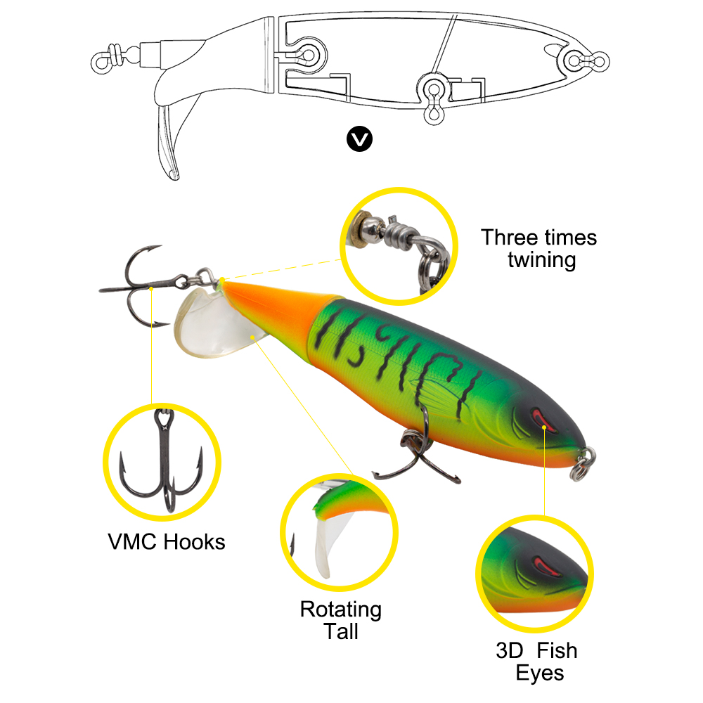Hunthouse Whopper Plopper Hard - Fishing Lure Popper のレビューと価格