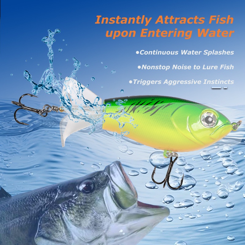 Wondersee 3-Blade Topwater Fis - Fishing Lure Blade Bait のレビューと価格