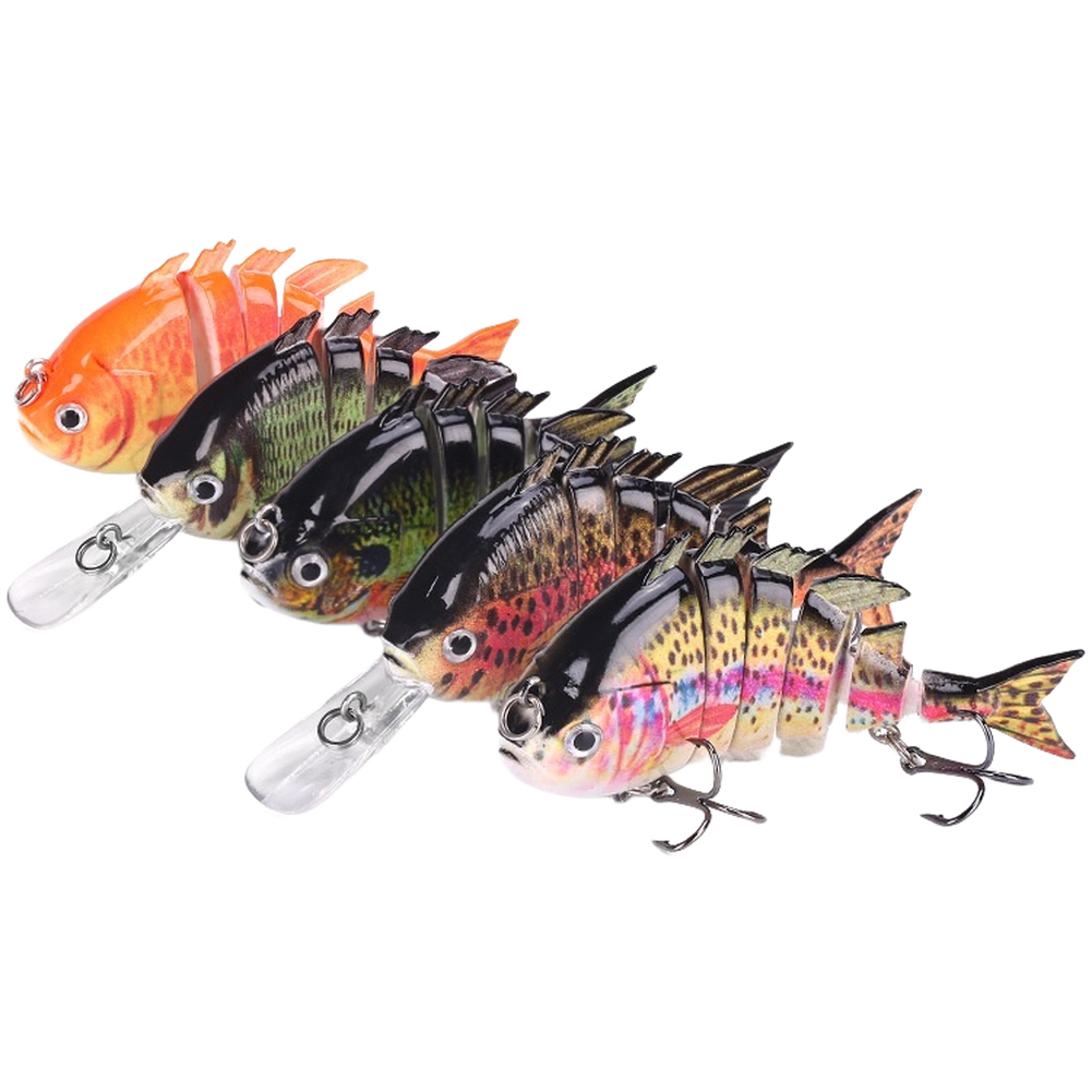 5Pcs 6 Section Fishing Lure Ha - Fishing Lure Swimbait のレビューと価格