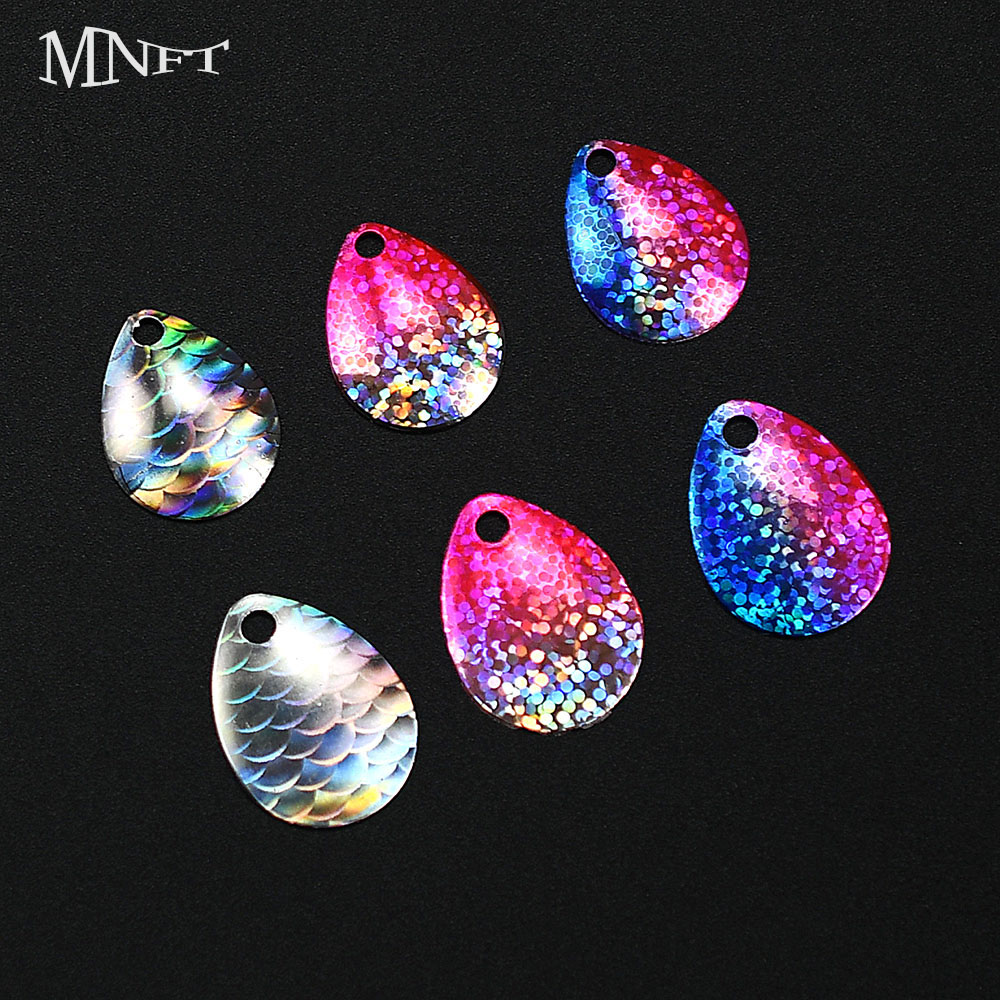 6Pcs Iridescent Fish Scale Spo - Fishing Lure Blade Bait のレビューと価格