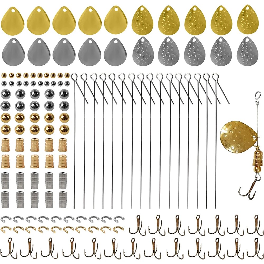 140Pcs Fishing Lures Making Ki - Fishing Lure Blade Bait のレビューと価格