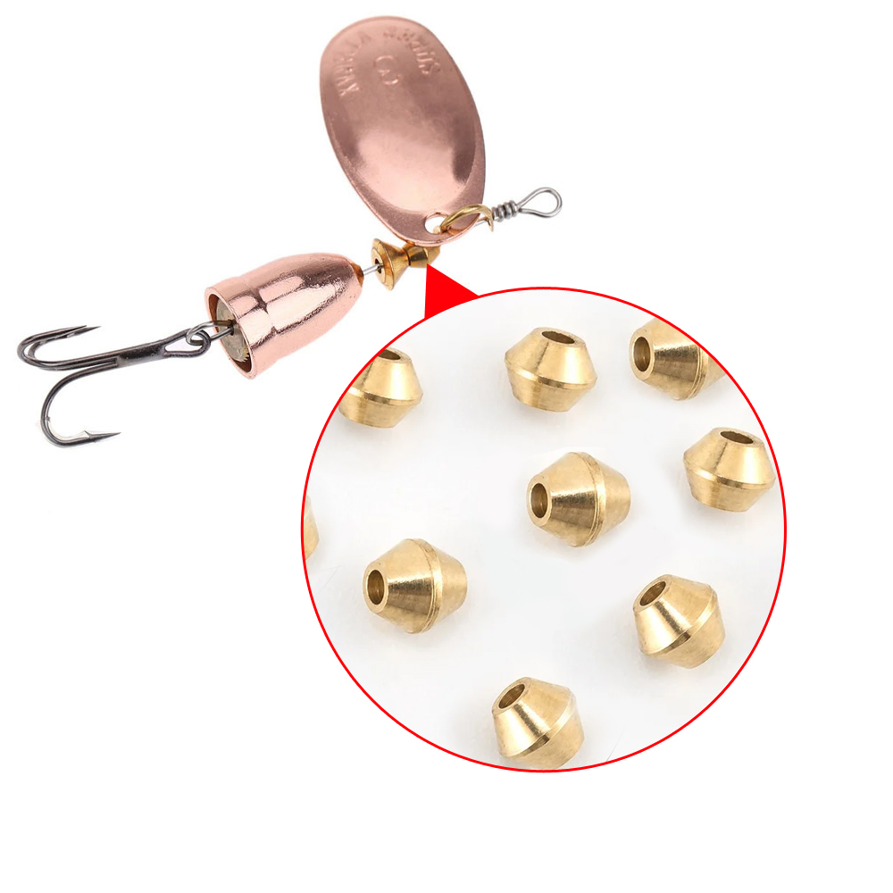 40pcs DIY Lure Brass Fishing B - Fishing Lure Spinnerbait のレビューと価格