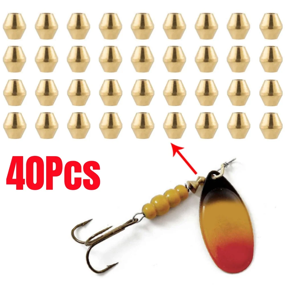 40pcs DIY Lure Brass Fishing B - Fishing Lure Spinnerbait のレビューと価格