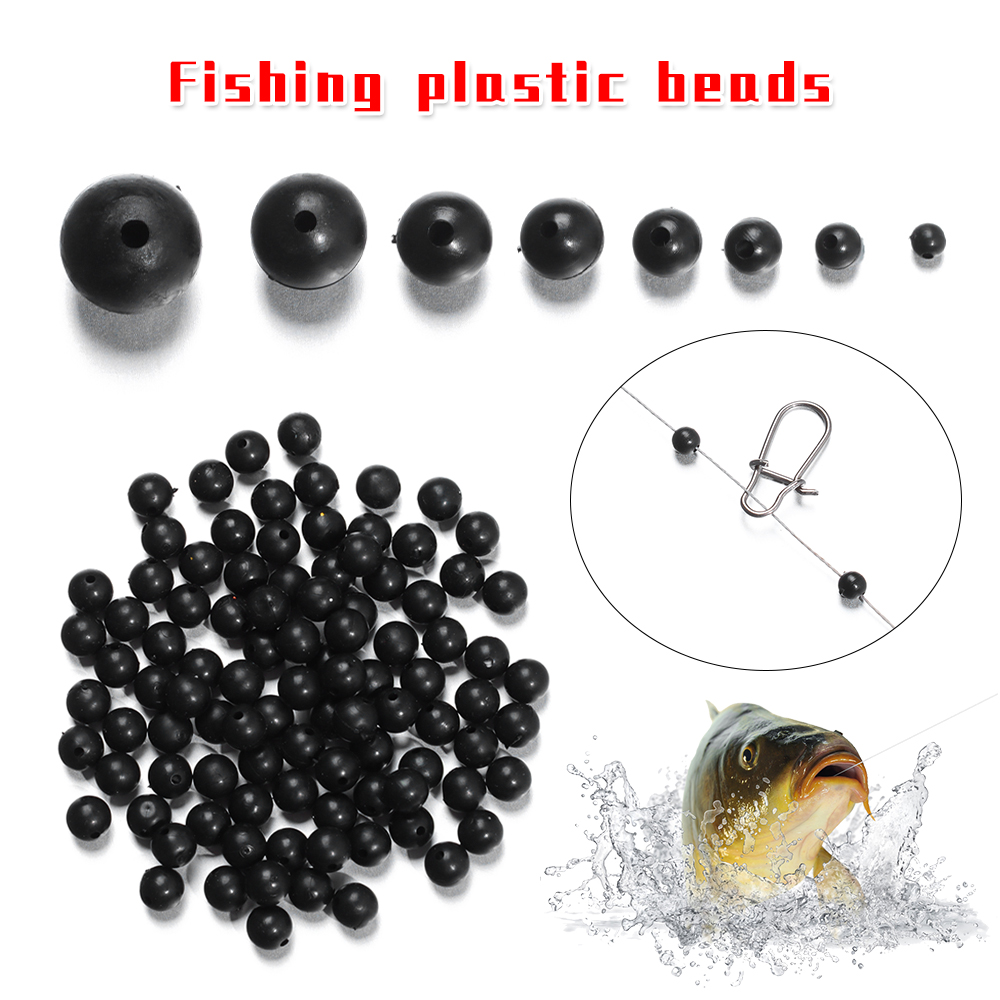 100pcs/lot Fishing Beads Space - Fishing Lure Soft Plastic のレビューと価格