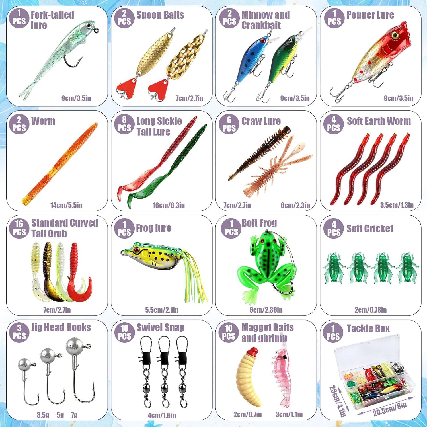 71Pcs Fishing Lures Kit with T - Fishing Lure Crankbait のレビューと価格