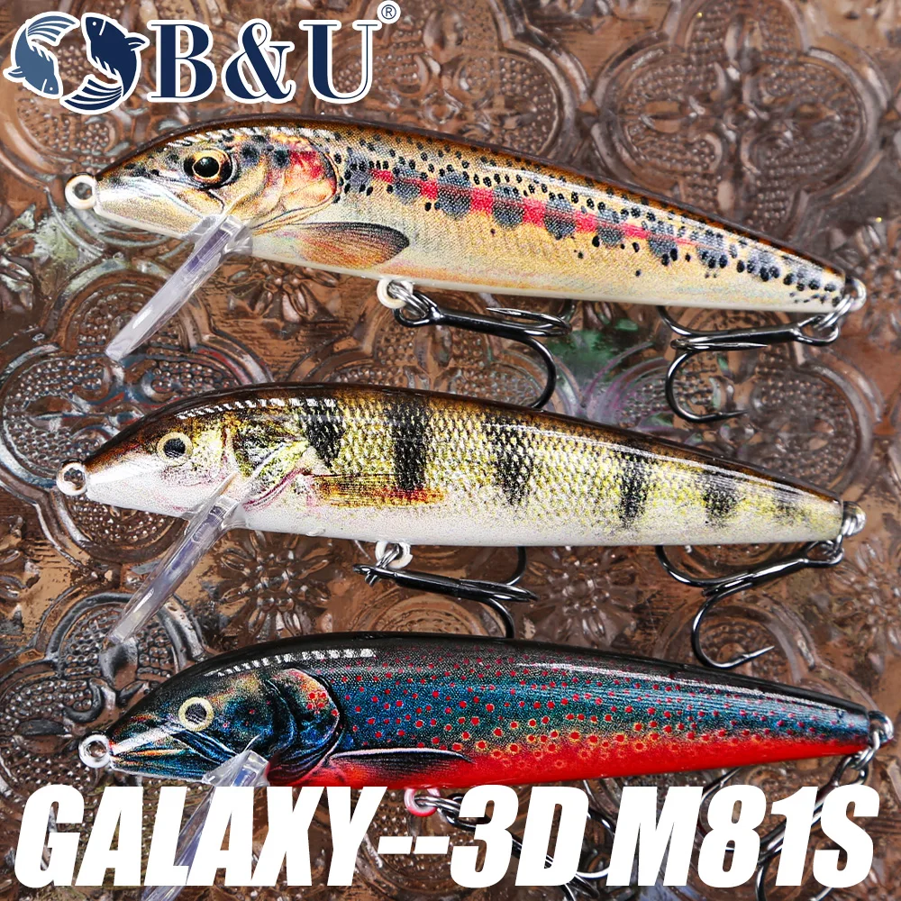 B&U 80mm Sinking Minnow Wobbli - Fishing Lure Swimbait のレビューと価格