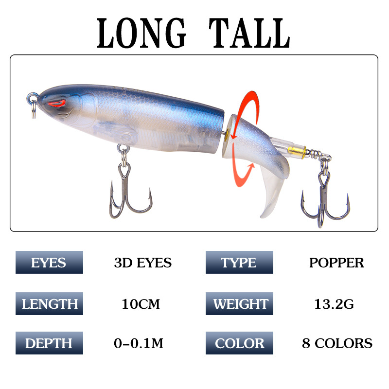 1Pcs 13g/15g35g Topwater Fishi - Fishing Lure Popper のレビューと価格