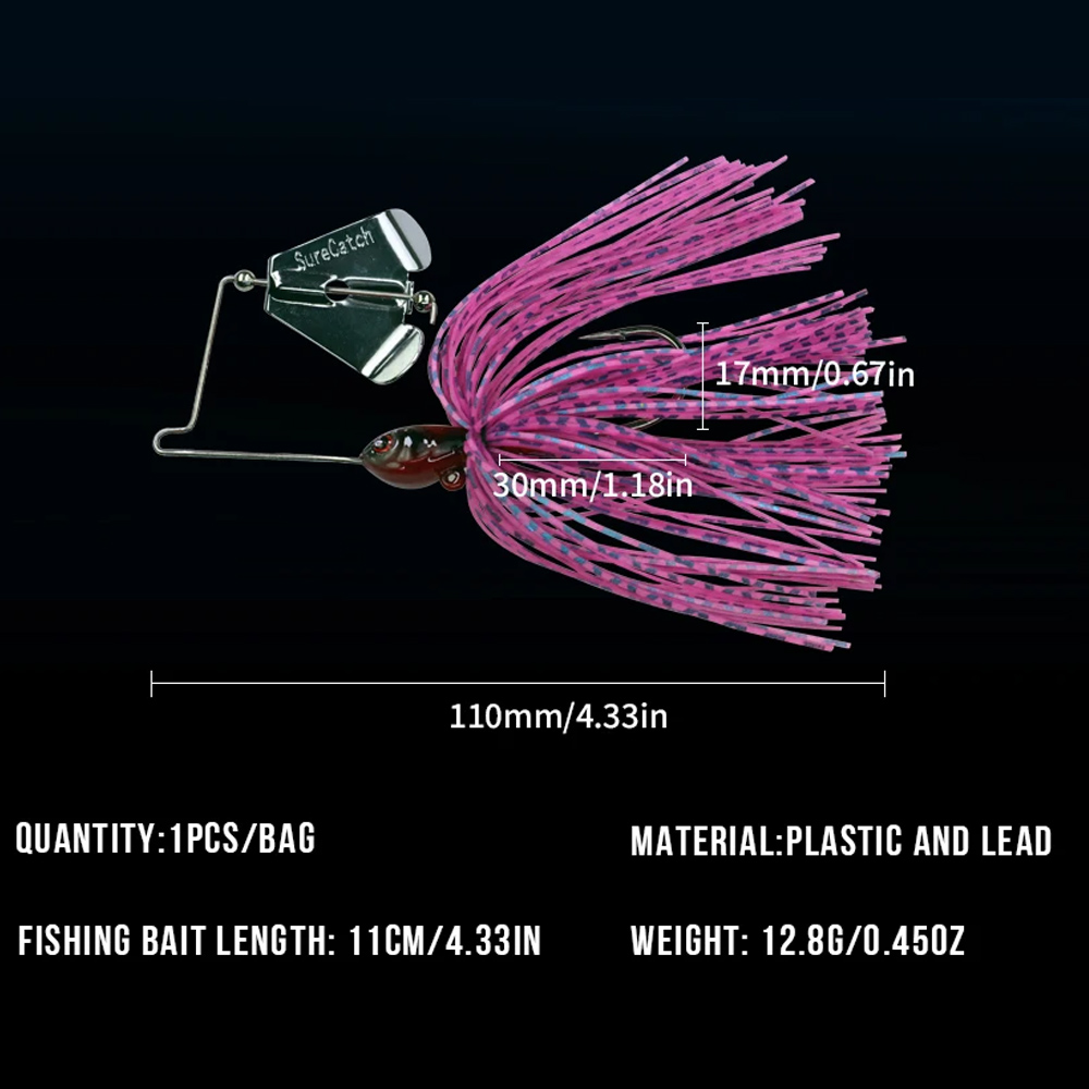 1pcs 12.8g Spinnerbait Fishing - Fishing Lure Blade Bait のレビューと価格