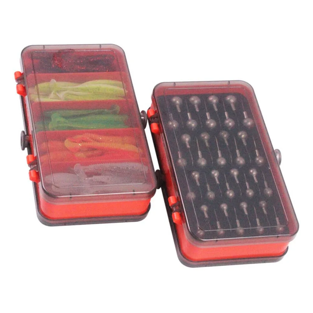 Portable Double Sided Split Ba - Fishing Lure Soft Plastic のレビューと価格