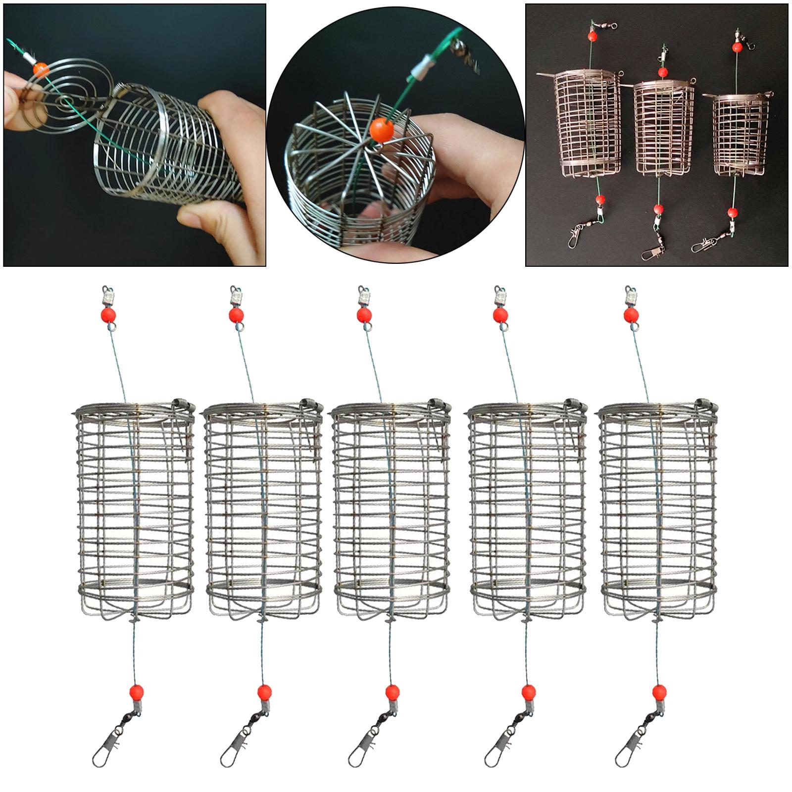 5x Solid Fishing Feeder Cage T - Fishing Lure Box のレビューと価格