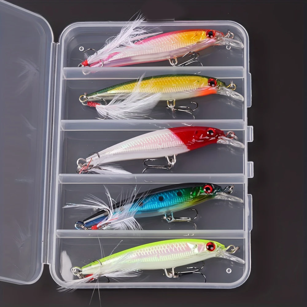5pcs/box Laser 3D Eyes Bionic  - Fishing Lure Box のレビューと価格
