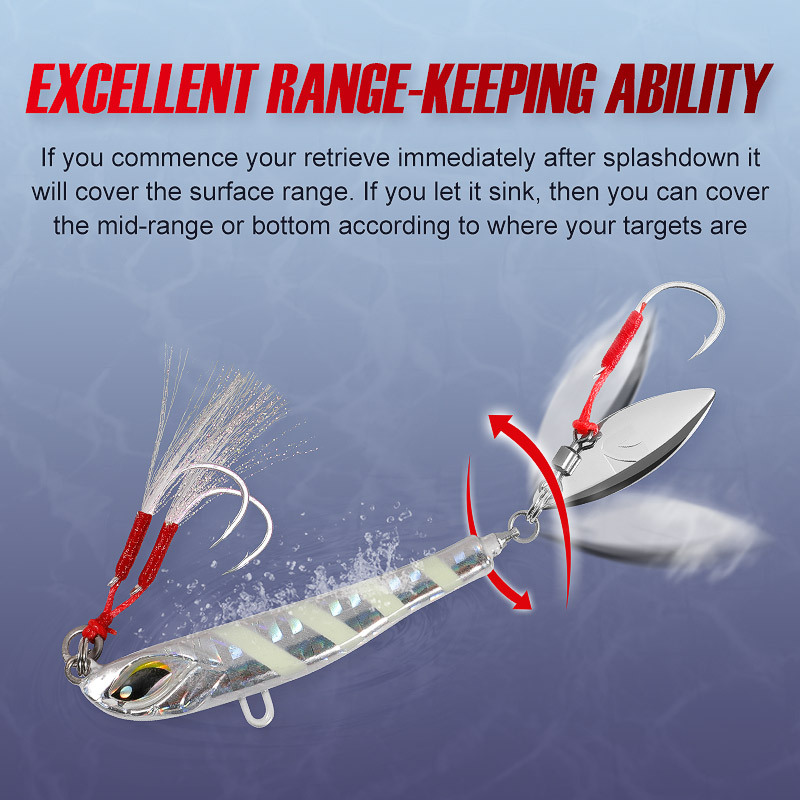 Noeby Blade Jig Lure 21g 28g 4 - Fishing Lure Blade Bait のレビューと価格