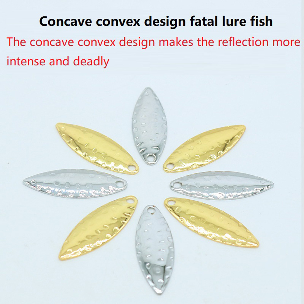 10Pcs/lot Willow leaf Sequin P - Fishing Lure Spoon のレビューと価格