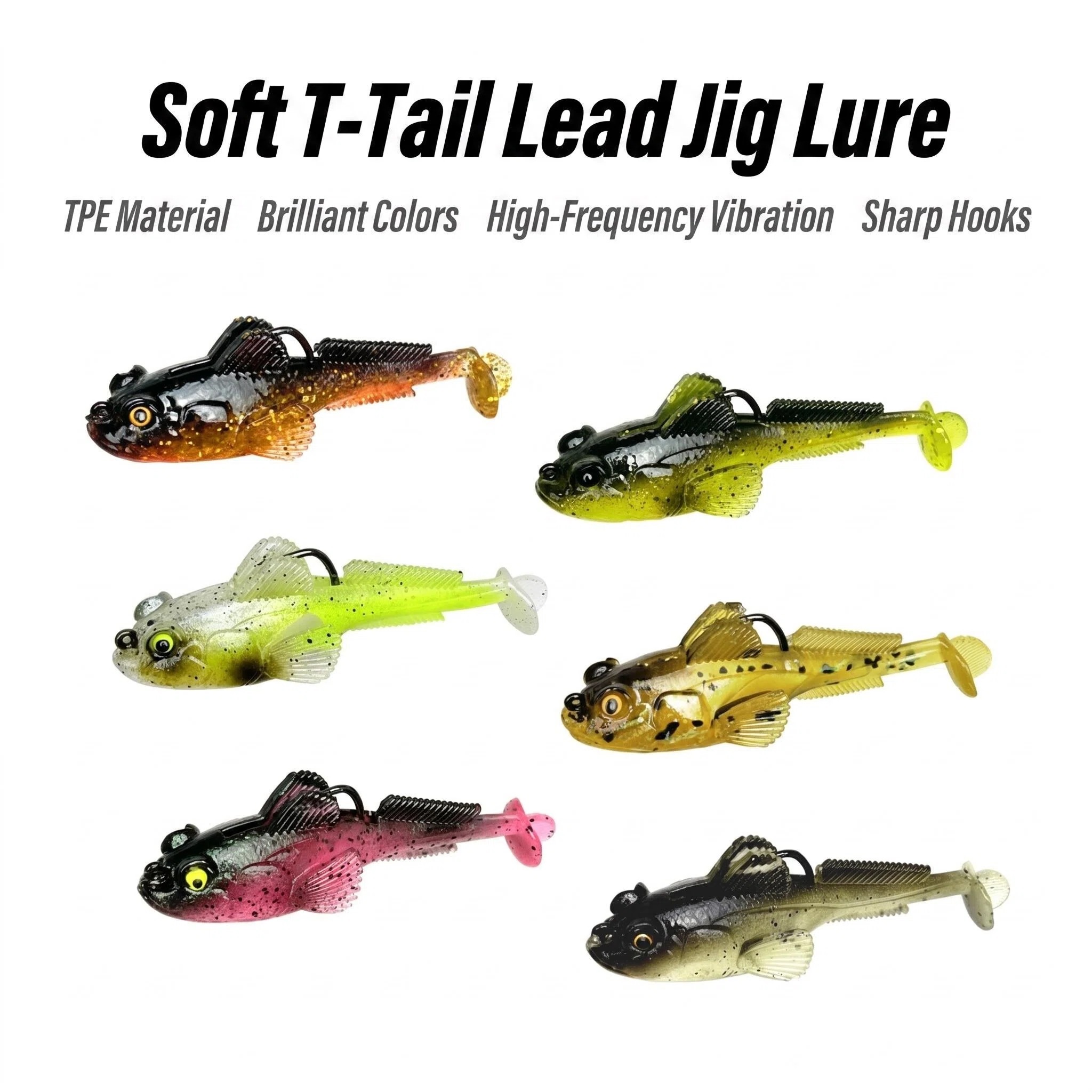 1pcs 10g13g18g Goby Lure Jig W - Fishing Lure Swimbait のレビューと価格
