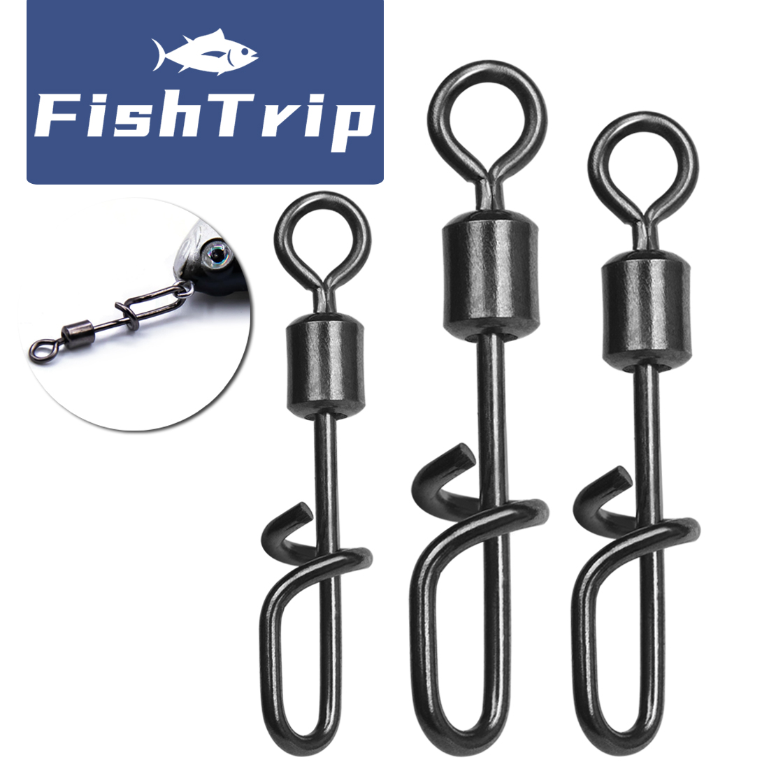 FishTrip Fishing Swivel Snap T - Fishing Lure Accessories のレビューと価格