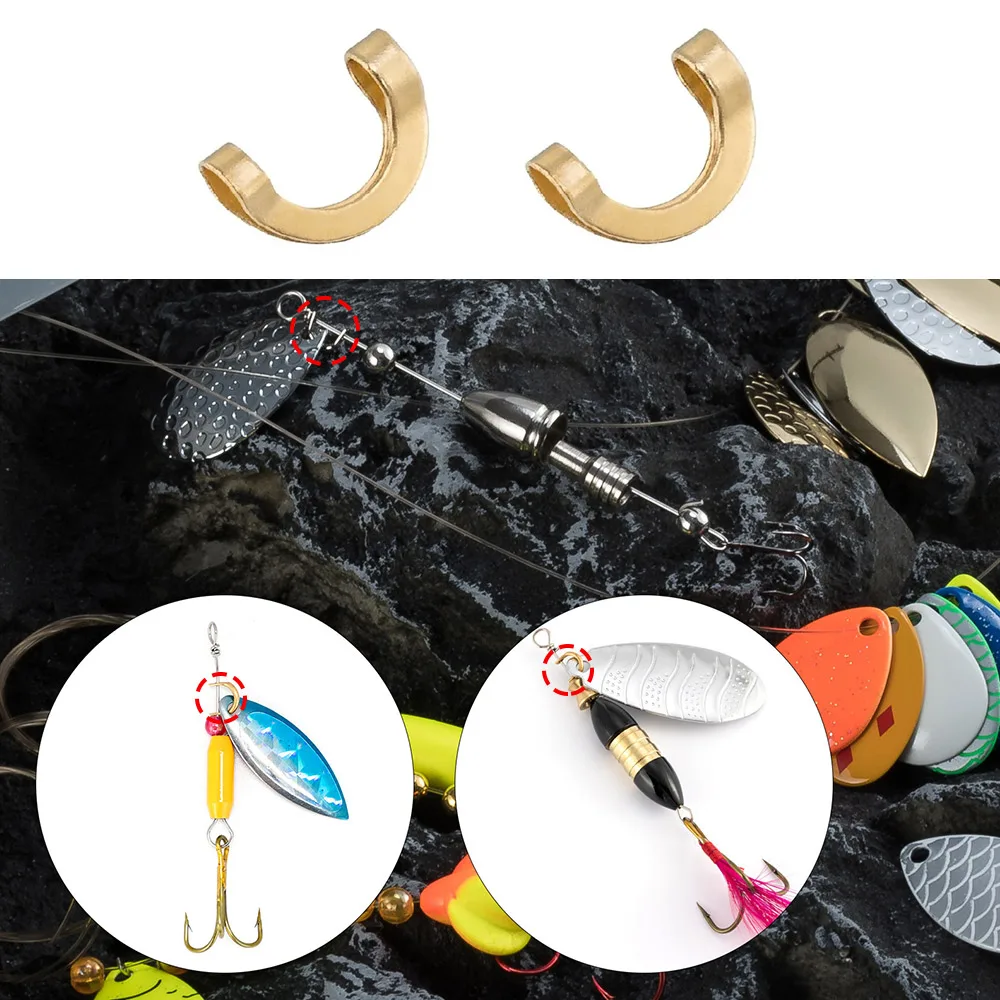 100pcs Fishing U Shaped Fixed  - Fishing Lure Spinnerbait のレビューと価格