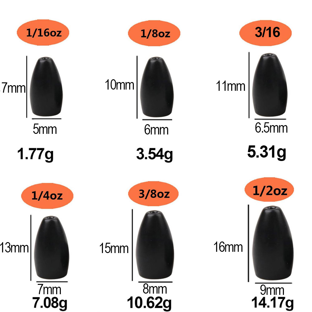 Tungsten Steel Fishing Weights - Fishing Lure Jig のレビューと価格