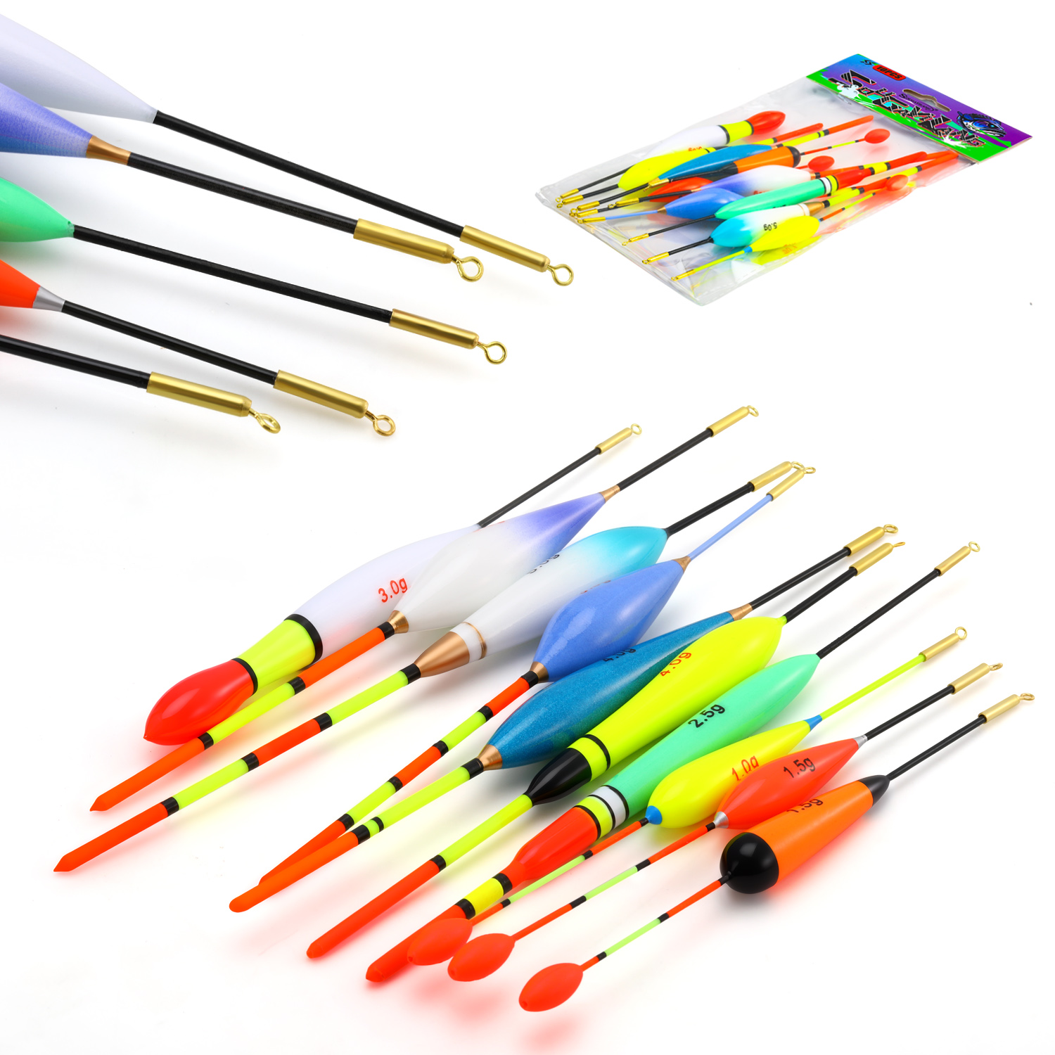 EVA Fishing Float Set 10pc 1.5 - Fishing Lure Topwater のレビューと価格