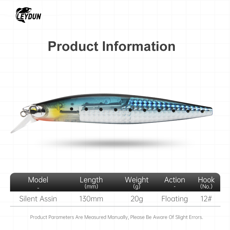 LEYDUN Floating Sea Bass Fishi - Fishing Lure Blade Bait のレビューと価格