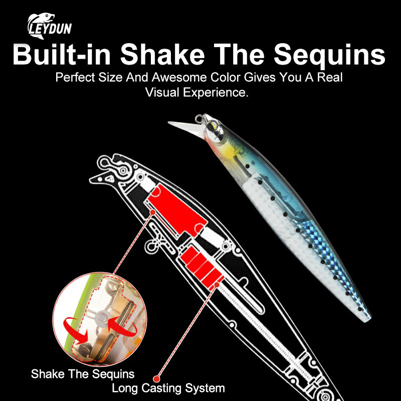 LEYDUN Floating Sea Bass Fishi - Fishing Lure Blade Bait のレビューと価格