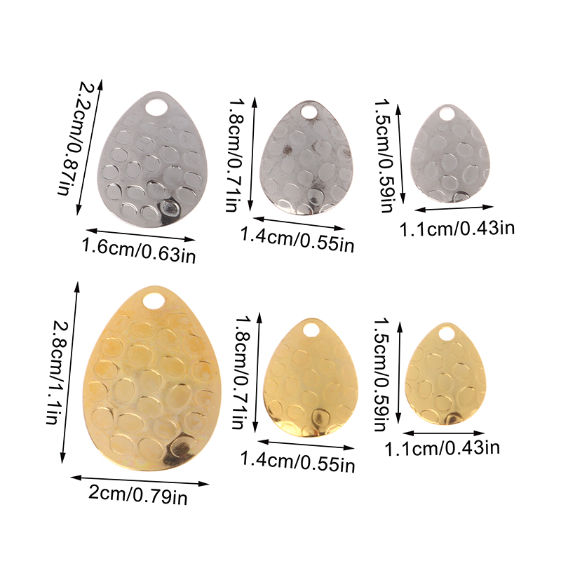 20Pcs Metal Waterdrops Shape F - Fishing Lure Spinnerbait のレビューと価格